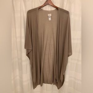 Taupe coverup shawl